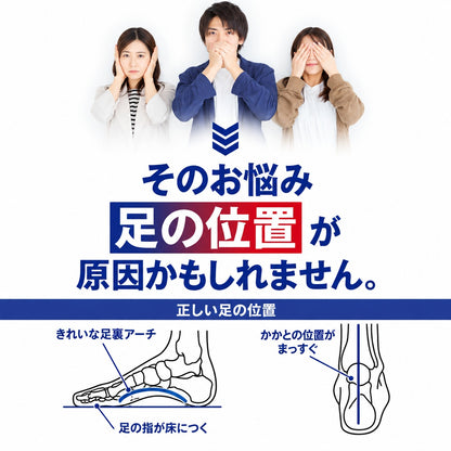 AGARU 足首・足裏アーチサポーター【特許取得・整体師監修】左右セット S/M/L/LL