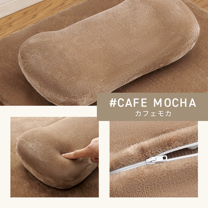 【2025年新作】 枕 22×44×13cm ウレタン 低反発 フランネル 冬 秋冬 カバー付き 取り外せる ファスナー 洗える 洗濯機OK ふんわり あたたかい 低ホルムアルデヒド お昼寝 ごろ寝 コンパクト グレー ブラウン 13357 ごろ寝ならCOYOLI