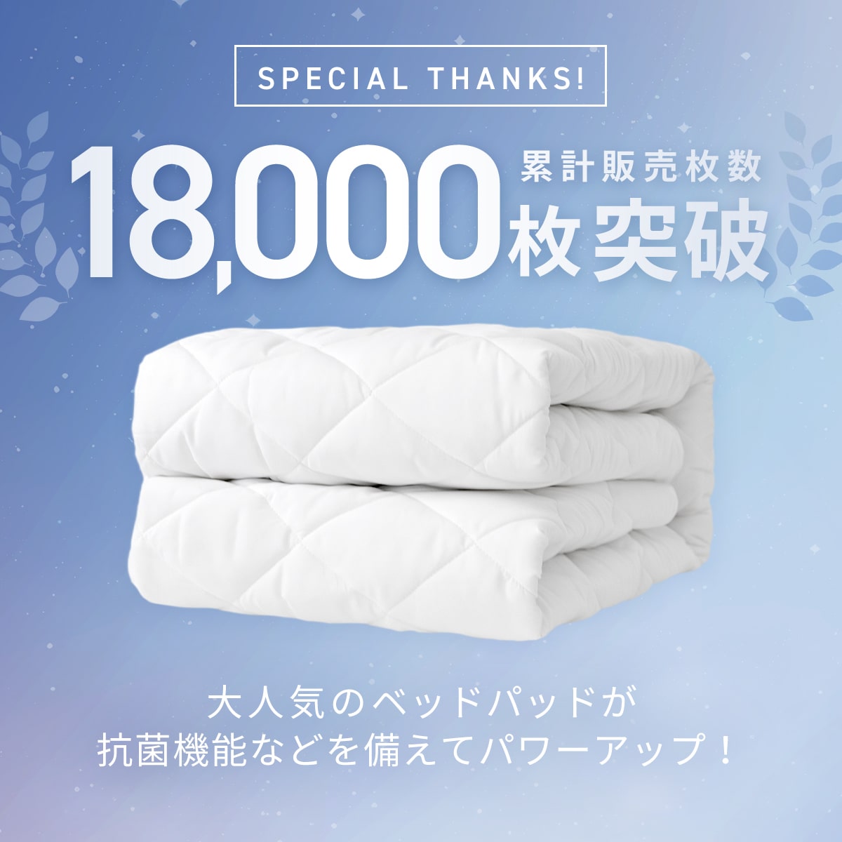 【在庫処分半額！】ベッドパッド ワイドキング 200×200 厚手 洗える ピーチスキン 春 夏 秋 冬 ウォッシャブル オールシーズン ベッドパット 敷きパッドならCOYOLI 18945