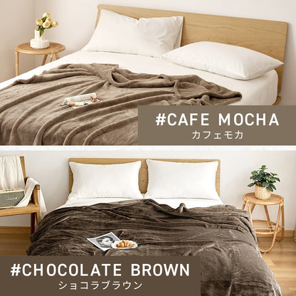 毛布 シングル ダブル 140×200 180×200 あったか フランネル 厚手 抗菌 冬 わたあり シルキータッチ マイクロファイバー ニューマイヤー 洗える おしゃれ 75561 秋冬用ケットならCOYOLI