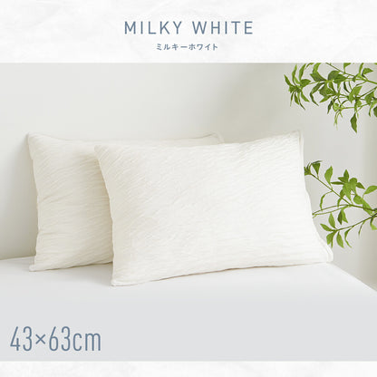 【楽天1位】 枕カバー 43×63cm 冷感 夏用 ほんのり くしゅふわレーヨン 夏 ひんやり 洗える グレー ピンク ブルー イエロー ホワイト ベージュ バイカラー 送料無料 [M便 1/1] 25351 枕カバーならCOYOLI 新生活 春夏 新生活応援