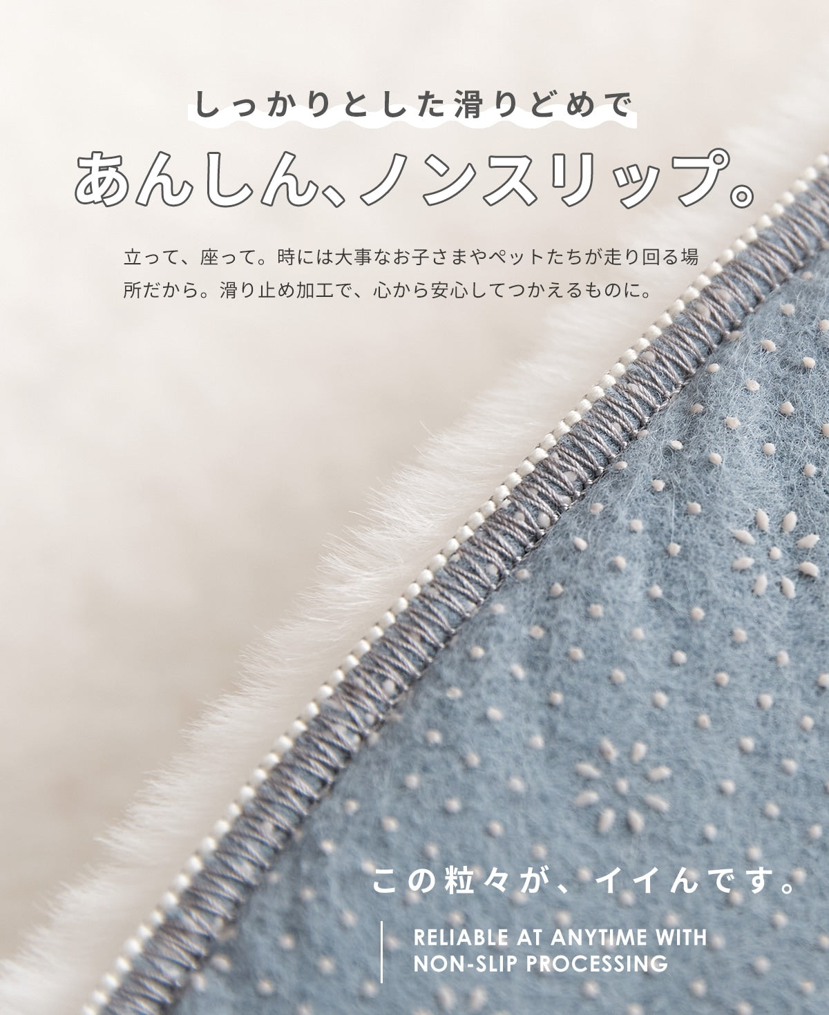 lite-sott ラビットファー チェアパッド ファー 丸 38cm 円形 滑り止め チェアクッション 椅子 ダイニングチェア ベンチ シートクッション かわいい おしゃれ 57524