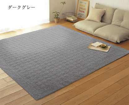 グラシエ キルト ラグ ラグマット 接触冷感 洗える 185×185 2畳 おしゃれ レーヨン キルトラグ さっぱり 夏用 カーペット 正方形 73526