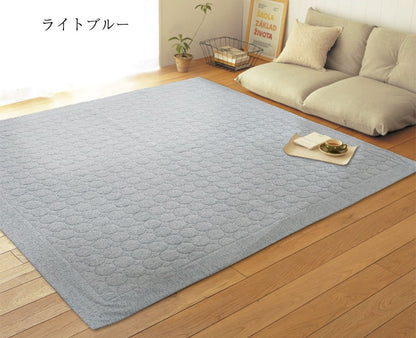 グラシエ キルト ラグ ラグマット 接触冷感 洗える 185×185 2畳 おしゃれ レーヨン キルトラグ さっぱり 夏用 カーペット 正方形 73526