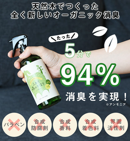 ペット用 ふわり森のかほり 消臭スプレー 300ml 選べる2種セット 消臭 犬用 猫用 天然成分 ヒノキ おしゃれ トイレ ゲージ ベッド ペット  消臭木 ひのき 芳香剤 化学成分不使用 車 無添加 2pC45681