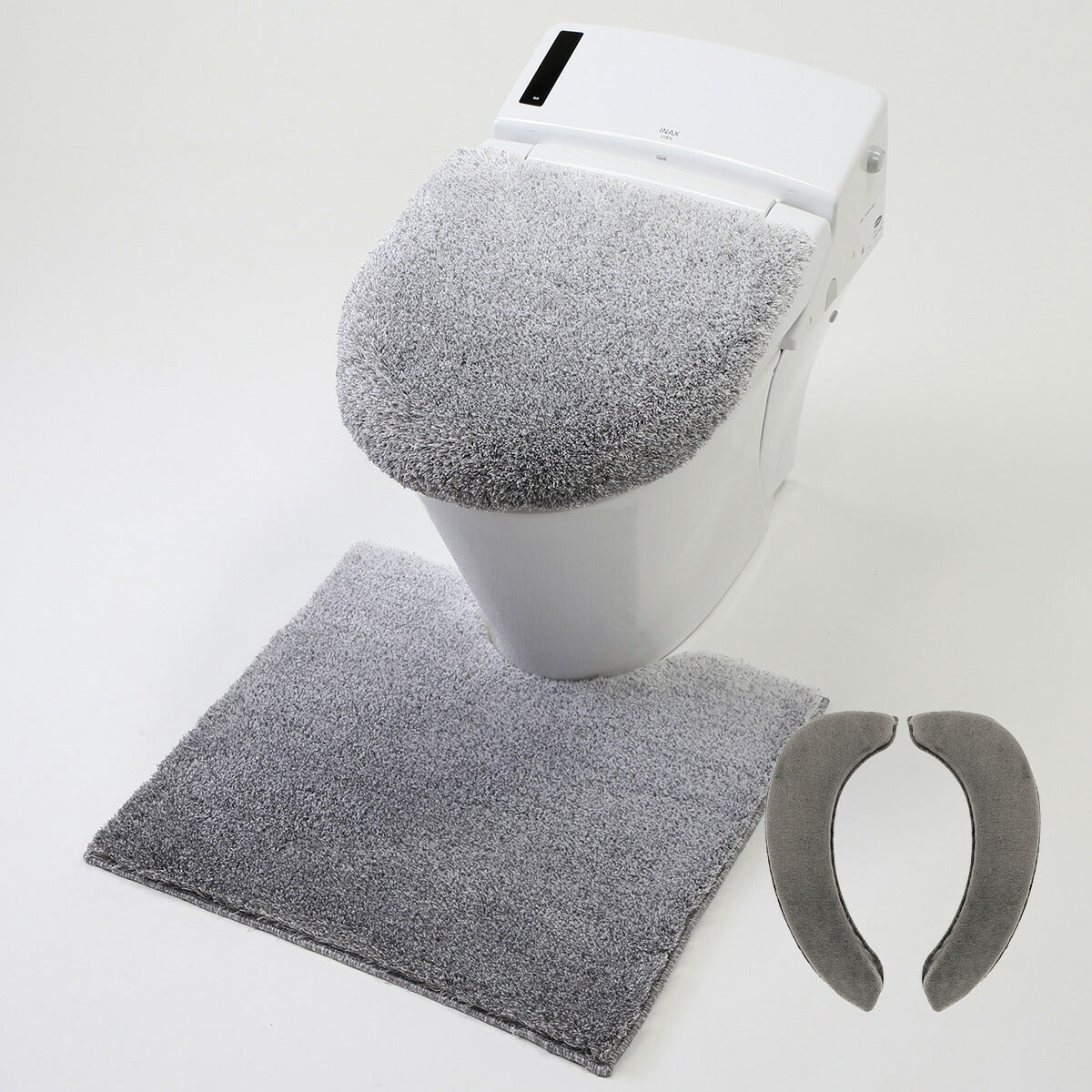 【楽天1位】　【予約品】 トイレセット 3点セット 2点セット 4点セット 5点セット 洗える 洗濯OK 丸洗いOK 足元マット 兼用ふたカバー 吸着便座シート 貼るだけ ふわふわ おしゃれ ベージュ ブルー グレー ピンク 2y35500 新生活 春夏 新生活応援