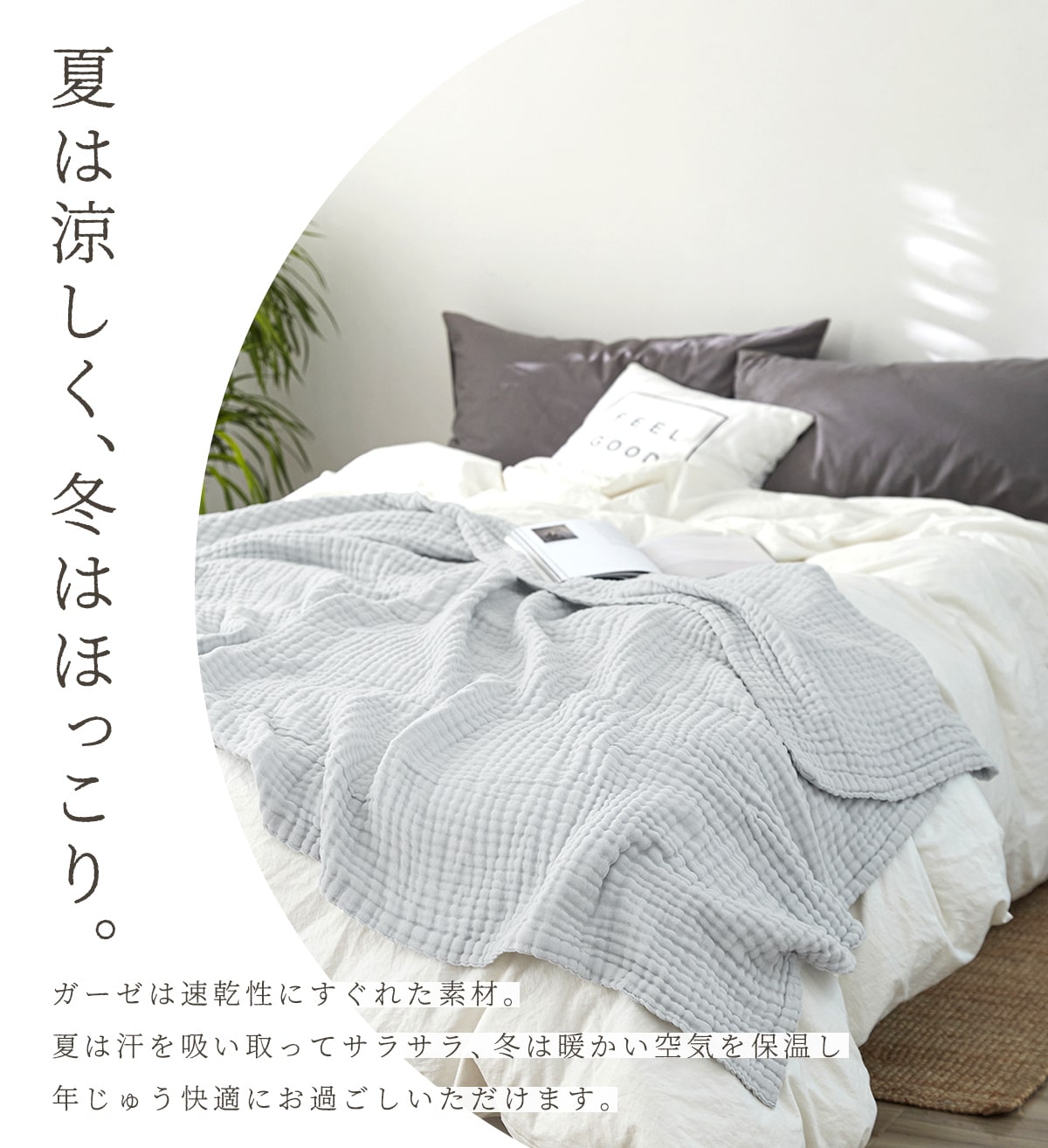 綿100% 6重 ガーゼケット シングル 送料無料 おしゃれ 寝具 夏 ふわふわ やわらか 140x190cm 洗える 肌掛け布団 夏掛け布団 グレー ブラウン ベージュ パープル コットン 天然素材 オールシーズン M11563 新生活 春夏 新生活応援