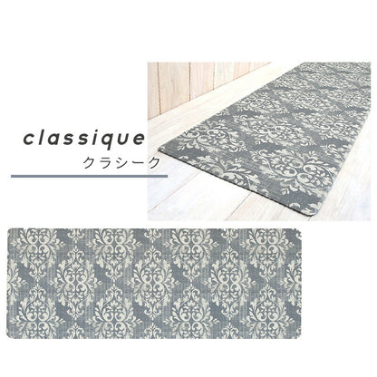キッチンマット 240cm 拭ける PVC 45×180cm 45×240cm おしゃれ抗菌 防臭 防炎 台所マット インテリアマット 240 180 滑り止め 厚手 フロア 無地 シンプル Y12647 Y12747