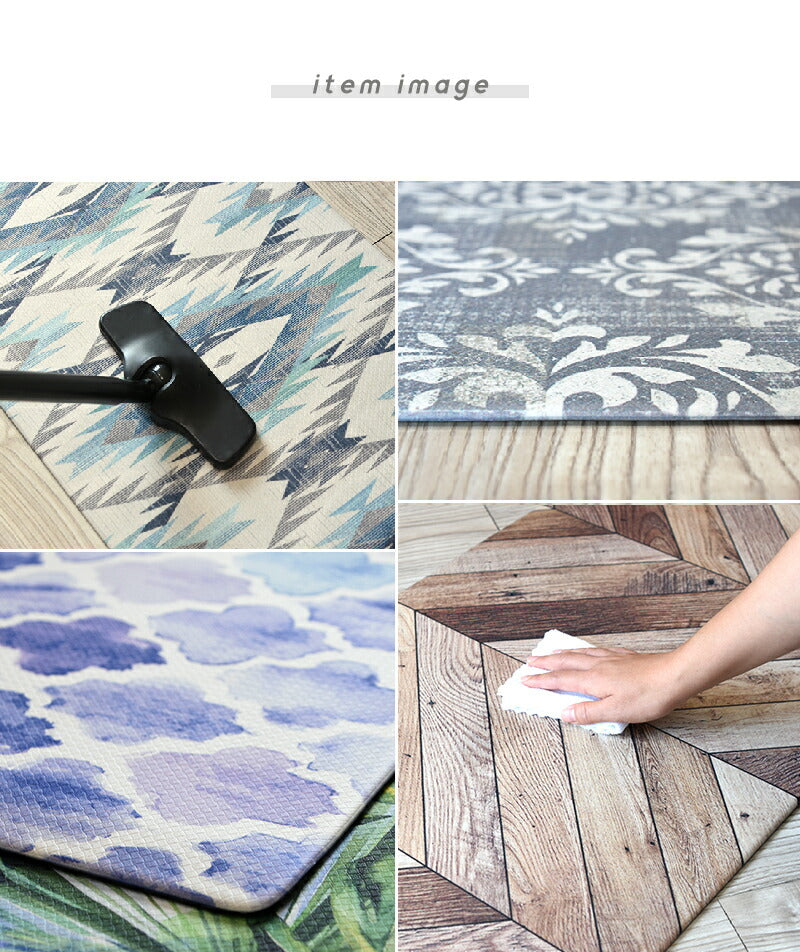キッチンマット 240cm 拭ける PVC 45×180cm 45×240cm おしゃれ抗菌 防臭 防炎 台所マット インテリアマット 240 180 滑り止め 厚手 フロア 無地 シンプル Y12647 Y12747