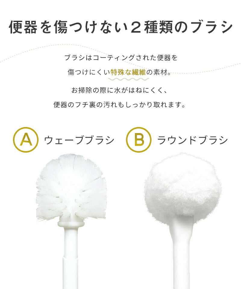 【空中収納】トイレブラシ セット 収納 磁石 清潔 トイレクリーナー ケース付き フロート Y18598