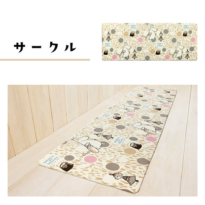 ムーミン PVC キッチンマット 拭ける 45×180cm 洗濯不要 おしゃれ 塩化ビニル 北欧 おすすめ クッション かわいい モダン ずれない y24647