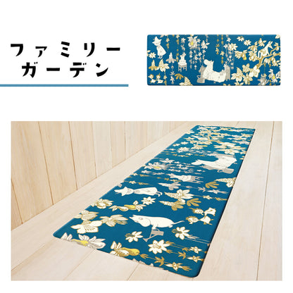 ムーミン PVC キッチンマット 拭ける 45×120cm 洗濯不要 おしゃれ 塩化ビニル 北欧 おすすめ クッション かわいい y24547