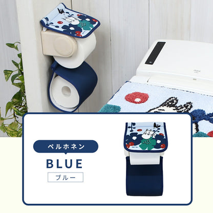 ＼ムーミンシリーズ／ ペーパーホルダーカバー おしゃれ ムーミン リトルミイ ブルー レッド ピンク ベージュ 赤 青 洗える 丸洗い 北欧 ホルダーカバー 送料無料 ストライプ かわいい [M便 1/1] y38598