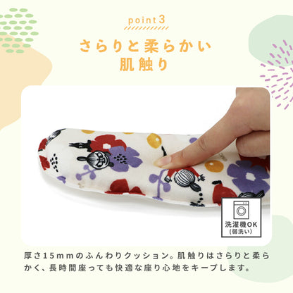 ＼ムーミンシリーズ／ 便座クッション おしゃれ 便座シート 貼るだけ 吸着 ふわふわ マシュマロ toto 厚手 クッション ムーミン リトルミイ ブルー レッド ベージュ ピンク 赤 青 洗える 丸洗い O型 U型 洗浄暖房型 対応 北欧 送料無料 y38574